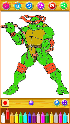 coloring ninja turtle and leggo toys screenshot