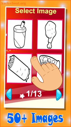 Coloring Page - Food and Ice cream screenshot