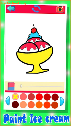 Coloring Page - Food and Ice cream screenshot