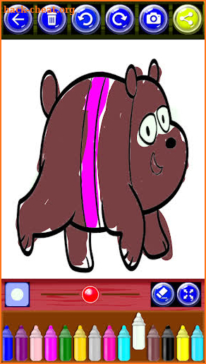 Coloring Pages Bare Bears screenshot