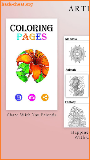 Coloring Pages For All Ages: Colour Therapy Book screenshot