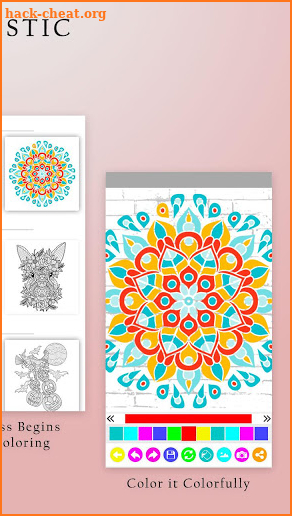 Coloring Pages For All Ages: Colour Therapy Book screenshot