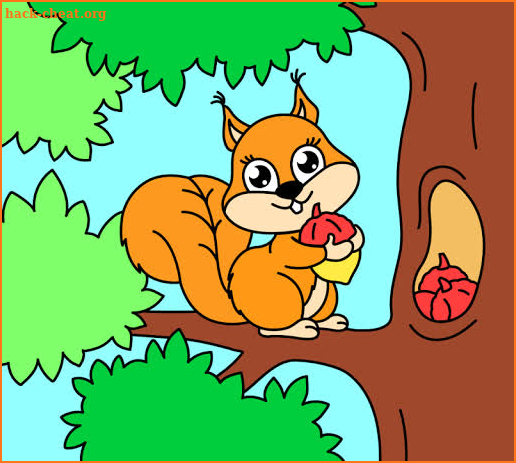 Coloring pages for children: animals screenshot