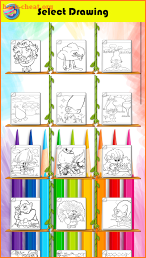 Coloring Pages For Crazy Trolls screenshot