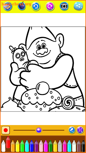 Coloring Pages For Crazy Trolls screenshot