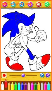 Coloring Pages for Sonic Das screenshot