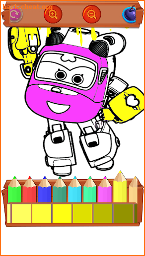 Coloring Pages Super wingss - kids coloring cars screenshot