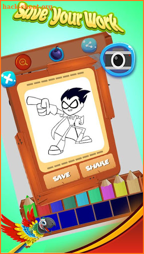 coloring pages teen titans screenshot