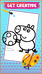 Coloring Peppo Pig screenshot