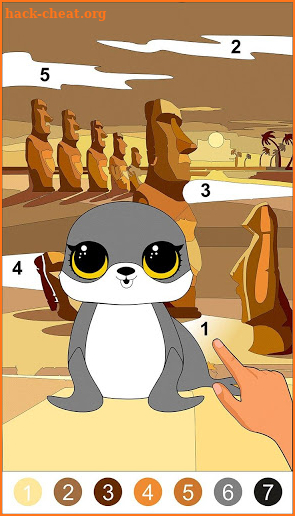 Coloring Pets by number : Sandbox enjoy art screenshot