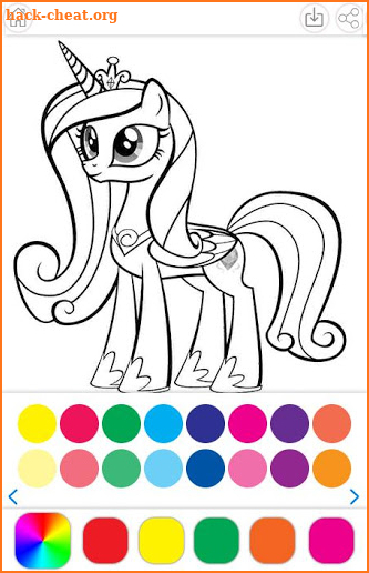 Coloring Pony Pink Princess screenshot