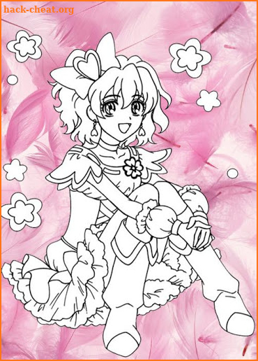 Coloring Pretty Cure screenshot
