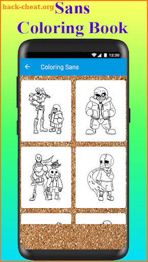 Coloring Sans Book screenshot