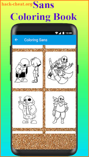 Coloring Sans Book screenshot