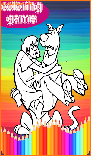 coloring Scooby Doo games screenshot