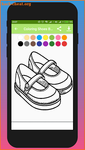 Coloring Shoes Book - Mewarnai Sepatu screenshot