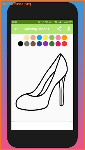 Coloring Shoes Book - Mewarnai Sepatu screenshot