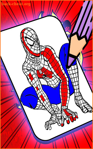 Coloring: Spider Hero Man screenshot