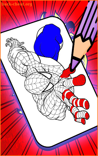 Coloring: Spider Hero Man screenshot