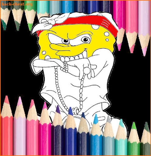 Coloring Sponge Happy Cheerful screenshot
