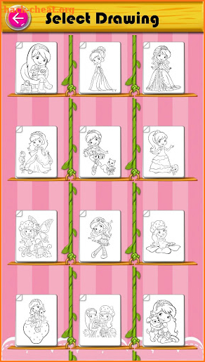 Coloring Strawberry Princess screenshot