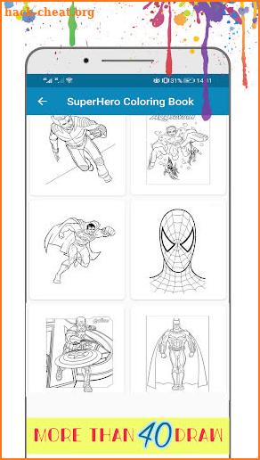Coloring SuperHero Book Pro screenshot