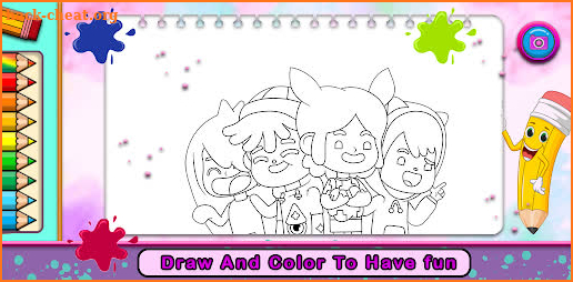 coloring toca boca life world screenshot