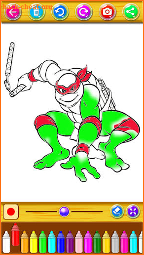 Coloring Turtles Super Ninjas screenshot