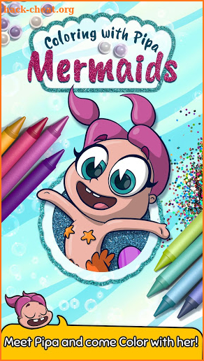 Coloring with Pipa - Mermaids screenshot