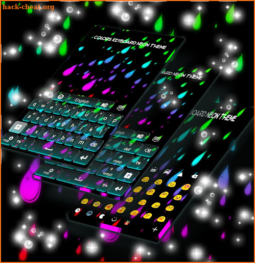 Colors Keyboard Neon Theme screenshot