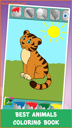 ColorSwipe - Animals Coloring Book for Kids screenshot