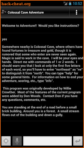Colossal Cave Adventure screenshot