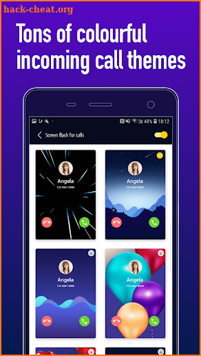 Colourful Call - Color Call Flash theme & Torch screenshot