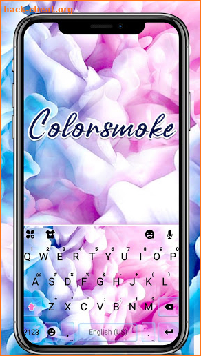 Colourful Smoke Keyboard Theme screenshot