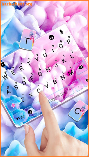 Colourful Smoke Keyboard Theme screenshot