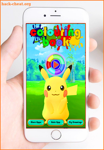 Colouring Book Pikachu Poke-Mown screenshot