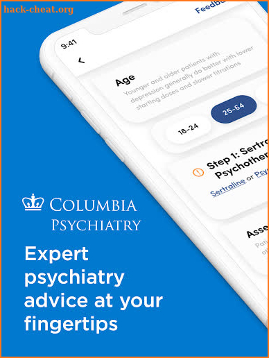 Columbia Psychiatry Pathways screenshot