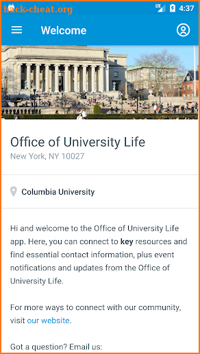 Columbia University Life screenshot