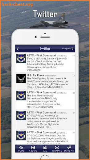 Columbus Air Force Base screenshot
