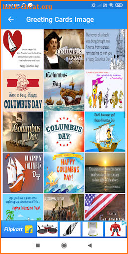 Columbus Day: Greeting, Wishes, Quotes, GIF screenshot