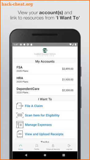 Combined Insurance TPA Portal screenshot