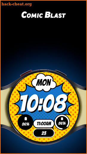 Comic Blast - Watch face screenshot