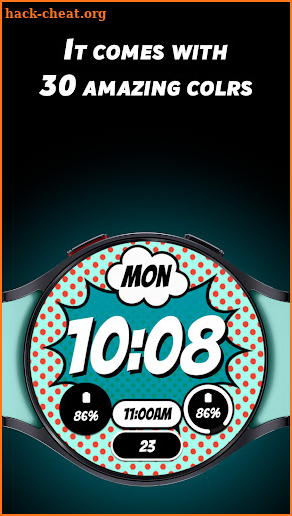 Comic Blast - Watch face screenshot