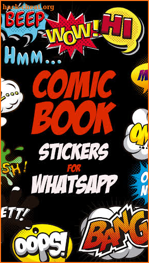 Comic Bubble stickers for WhatsApp WAStickerApps screenshot