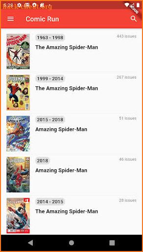 Comic Run - Comic Database, Keys & Collection App screenshot