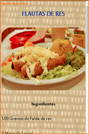 Comida Mexicana screenshot