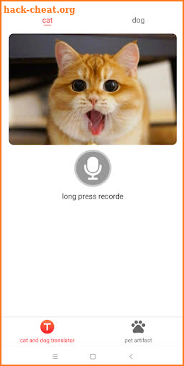 Communicate with pets-Cat and dog pet screenshot