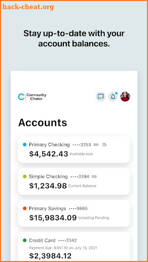 Community Choice Credit Union screenshot