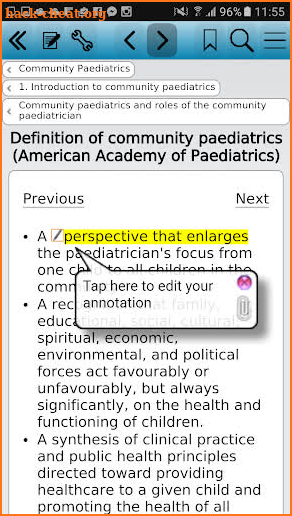 Community Paediatrics screenshot