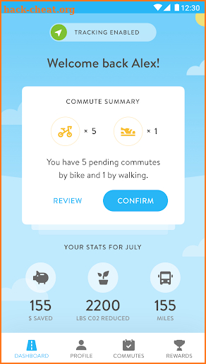 CommuteTracker by RideAmigos screenshot